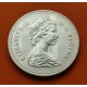 CANADA 1 DOLAR 1981 LOCOMOTORA DE VAPOR RAILROAD KM.130 MONEDA DE PLATA PROOFLIKE $1 Dollar silver coin