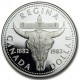 CANADA 1 DOLAR 1982 CABEZA DE BUFFALO ISABEL II KM.133 MONEDA DE PLATA PROOFLIKE silver 1 Dollar