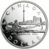 CANADA 1 DOLAR 1984 TORONTO e INDIOS EN CANOA KM.140 MONEDA DE PLATA PROOFLIKE $1 Dollar silver