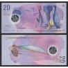 MALDIVAS 20 RUFIYAA 2015 PECES Pick NEW SC BILLETE DE POLIMERO/PLASTICO Maldives Polymer UNC BANKNOTE