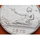 ESPAÑA 5 PESETAS 1870 * 18 70 SNM GOBIERNO PROVISIONAL DAMA SENTADA KM.655 MONEDA DE PLATA (DURO) Spain silver R/2