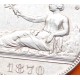 ESPAÑA 5 PESETAS 1870 * 18 70 SNM GOBIERNO PROVISIONAL DAMA SENTADA KM.655 MONEDA DE PLATA (DURO) Spain silver R/2