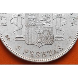 ESPAÑA 5 PESETAS 1897 * 18 97 SGV REY ALFONSO XIII KM.707 MONEDA DE PLATA (DURO) Spain R/4