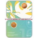 SAN MARINO 5 EUROS 2016 GIUBILEO DELLA MISERICORDIA SC 1ª MONEDA BIMETALICA CONMEMORATIVA BLISTER IMPERFECTO