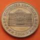 . 1 moneda PRUEBA ESSAI TRIAL x ESLOVAQUIA 5 EUROS 2004 DAMA y PALACIO LATON PROOF PROBE PATTERN COIN Slovakia