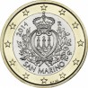 @PROCEDE DE CARTERA@ SAN MARINO 1 EURO 2014 ESCUDO MONEDA BIMETALICA @LUJO@ 1º TIPO desde 2002 al 2016 1€ coin