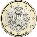 SAN MARINO 1 EURO 2009 ESCUDO NACIONAL MONEDA BIMETALICA 1º TIPO desde 2002 al 2016 SC 1€ coin