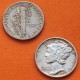 ESTADOS UNIDOS 10 CENTAVOS DIME 1942 P MERCURY KM.140 MONEDA DE PLATA MBC USA silver coin WWII