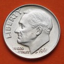 ESTADOS UNIDOS 10 CENTAVOS DIME 1961 P FRANKLIN ROOSVELT KM.195 MONEDA DE PLATA SC USA 10 Cents silver