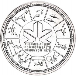 CANADA 1 DOLAR 1978 JUEGOS DE LA COMMONWEALTH EN EDMONTON KM.121 MONEDA DE PLATA SC $1 Dollar Silver