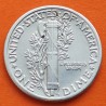 ESTADOS UNIDOS 10 CENTAVOS DIME 1937 P MERCURY KM.140 MONEDA DE PLATA MBC++ USA silver coin R/3