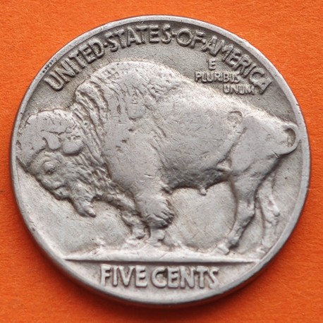 ESTADOS UNIDOS 5 CENTAVOS 1937 BUFFALO e INDIO NATIVO KM.134 MONEDA DE NICKEL MBC++ USA 5 Cent coin R/2