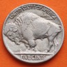 ESTADOS UNIDOS 5 CENTAVOS 1937 BUFFALO e INDIO NATIVO KM.134 MONEDA DE NICKEL MBC++ USA 5 Cent coin R/2