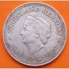HOLANDA 10 GULDEN 1970 REINA JULIANA y REINA GUILLERMINA KM.195 MONEDA DE PLATA MUY CIRCULADA The Netherlands silver R/2