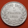 1º AÑO DE EMISIÓN x FRANCIA 5 FRANCOS 1848 A Ceca de PARIS REY LOUIS PHILIPPE I KM.749.1 @LIMPIADA@ MONEDA PLATA