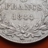 1º AÑO DE EMISIÓN x FRANCIA 5 FRANCOS 1844 A Ceca de PARIS REY LOUIS PHILIPPE I KM.749.1 MONEDA PLATA