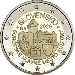 . @ENVIO HOY@ ESLOVAQUIA 2 EUROS 2026 PRESIDENCIA DE EUROPA 1ª MONEDA CONMEMORATIVA SC Slovakia