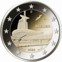 . @ENVÍO HOY@ ALEMANIA 2 EUROS 2026 BREMEN - CASA DEL CLIMA Letra al Azar 2ª MONEDA CONMEMORATIVA SC Germany 2€