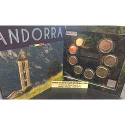 ANDORRA CARTERA OFICIAL EUROS 2016 BU SET 1+2+5+10+20+50 CENTIMOS 1 EURO + 2 EUROS 2016 SC 8 MONEDAS EUROSET @@RARAS@@