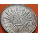 . @RESELLOS CHINOS@ MEXICO 8 REALES 1894 Mo AM GORRO FRIGIO KM.377.10 MONEDA DE PLATA @CHOP MARKS@ República Mexicana BOTH