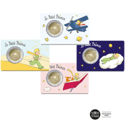 . @17/FEBRERO Envío - 4 COINCARDS@ FRANCIA 2 EUROS 2026 EL PRINCIPITO 1ª MONEDA CONMEMORATIVA SC France LE PETIT PRINCE