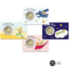 . @17/FEBRERO Envío - 4 COINCARDS@ FRANCIA 2 EUROS 2026 EL PRINCIPITO 1ª MONEDA CONMEMORATIVA SC France LE PETIT PRINCE