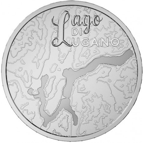 . 1 aaaaaaaaaaacoin @17/FEBRERO Envío@ SUIZA 20 FRANCOS 2025 B LAGO en LUGANO MONEDA DE PLATA Switzerland 20 Francs