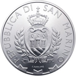 . @ENVÍO HOY@ SAN MARINO 5 EUROS 2026 HALCON PEREGRINO MONEDA DE PLATA PURA Oz 1 ONZA