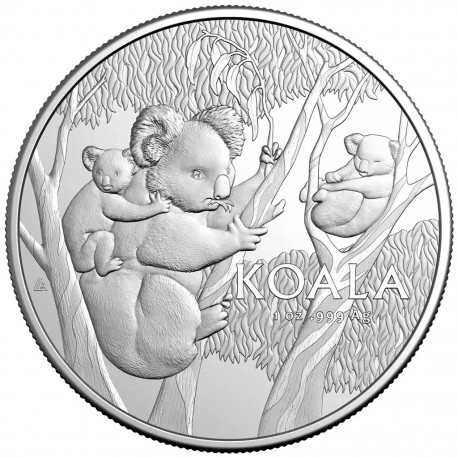 . @17/FEBRERO Envío@ AUSTRALIA 1 DOLAR 2026 KOALAS Edición RAM MINT MONEDA DE PLATA PURA $1 Dollar silver Oz ONZA