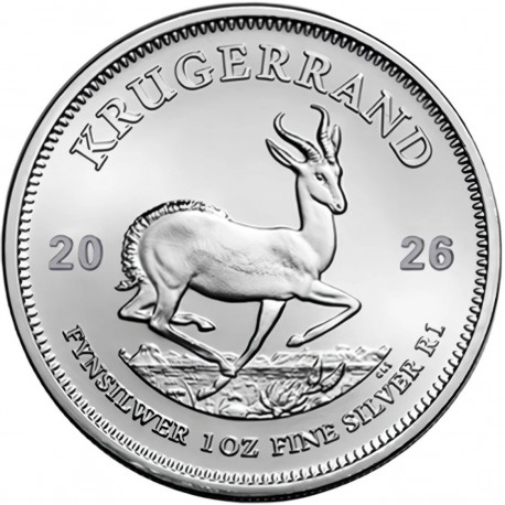 . @17/FEBRERO Envío@ SUDAFRICA 1 KRUGERRAND 2026 ANTILOPE MONEDA DE PLATA PURA South Africa OZ 1 ONZA