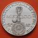 . @RARA@ MEXICO MEDALLA DE PLATA 1970 MUNDIAL DE FUTBOL LAZO DE AMISTAD ENTRE NACIONES 46,13 grs