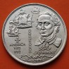 PORTUGAL 200 ESCUDOS 1992 NOVO MUNDO 1492 CRISTOBAL COLON CARABELAS 1515 y ABORIGEN KM.660 MONEDA DE NICKEL SC + Imperfecciones