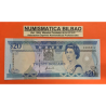 . @RARO@ FIJI 20 DOLARES 1992 CABAÑA NATIVA y REINA ISABEL II Pick 95.A BILLETE SC Fidji UNC BANKNOTE