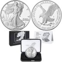 . @MUY RARA - AGOTADA@ ESTADOS UNIDOS 1 DOLAR 2025 EAGLE Letra W MONEDA DE PLATA PROOF US MINT SET Onza