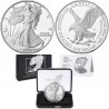 . @MUY RARA - AGOTADA@ ESTADOS UNIDOS 1 DOLAR 2025 EAGLE Letra W MONEDA DE PLATA PROOF US MINT SET Onza