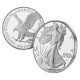 . @MUY RARA - AGOTADA@ ESTADOS UNIDOS 1 DOLAR 2025 EAGLE Letra W MONEDA DE PLATA PROOF US MINT SET Onza