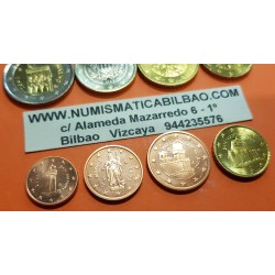 SAN MARINO MONEDAS EURO 2012 @PROCEDEN DE CARTERA@ 1+2+5+10+20+50 CENTIMOS 1 EURO + 2 EUROS 2012 Diseño Tipo I 2002 a 2016