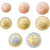 SAN MARINO MONEDAS EURO 2012 @PROCEDEN DE CARTERA@ 1+2+5+10+20+50 CENTIMOS 1 EURO + 2 EUROS 2012 Diseño Tipo I 2002 a 2016