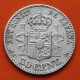 . ESPAÑA Rey ALFONSO XII 50 CENTIMOS 1880 * 8/0 MSM REY y ESCUDO KM.685 MONEDA DE PLATA MBC Spain R/1