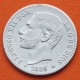 ESPAÑA Rey ALFONSO XII 50 CENTIMOS 1885 * 8/6 MSM REY y ESCUDO KM.685 MONEDA DE PLATA MBC+ Spain R/3