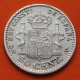 ESPAÑA Rey ALFONSO XIII 50 CENTIMOS 1904 * 0 4 SMV REY y ESCUDO KM.723 MONEDA DE PLATA MBC- Spain silver R/1