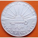 CUBA 1 PESO 1953 CENTENARIO DE JOSE MARTI PATRIA y LIBERTAD KM.29 MONEDA DE PLATA MBC- @LIMPIADA@ silver coin R/5