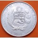 PERU 200 SOLES DE ORO 1974 HEROES DE LA AVIACION CHAVEZ y QUIÑONES KM.235 MONEDA DE PLATA @LIMPIADA@ silver coin R/3
