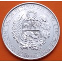 PERU 200 SOLES DE ORO 1974 HEROES DE LA AVIACION CHAVEZ y QUIÑONES KM.235 MONEDA DE PLATA @LIMPIADA@ silver coin R/3