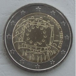 PORTUGAL 2 EUROS 2015 BANDERA EUROPEA SC MONEDA CONMEMORATIVA