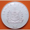SAMOA I SISIFO 1 DOLAR 1976 HALTEROFILIA OLYMPIC GAMES KM.22A MONEDA DE PLATA PROOF Western Samoa 1 Tala 1976
