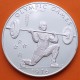 SAMOA I SISIFO 1 DOLAR 1976 HALTEROFILIA OLYMPIC GAMES KM.22A MONEDA DE PLATA PROOF Western Samoa 1 Tala 1976