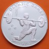 SAMOA I SISIFO 1 DOLAR 1976 HALTEROFILIA OLYMPIC GAMES KM.22A MONEDA DE PLATA PROOF Western Samoa 1 Tala 1976