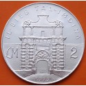 MALTA 2 LIRAS 1973 PUERTA de MEDINA en 1724 KM.20 MONEDA DE PLATA PROOFLIKE 2 Liri silver coin