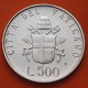 . @PAPA JUAN PABLO II@ VATICANO 500 LIRAS 1981 ESCUDO PAPAL KM.148 MONEDA DE PLATA EBC/SC- 500 Lire